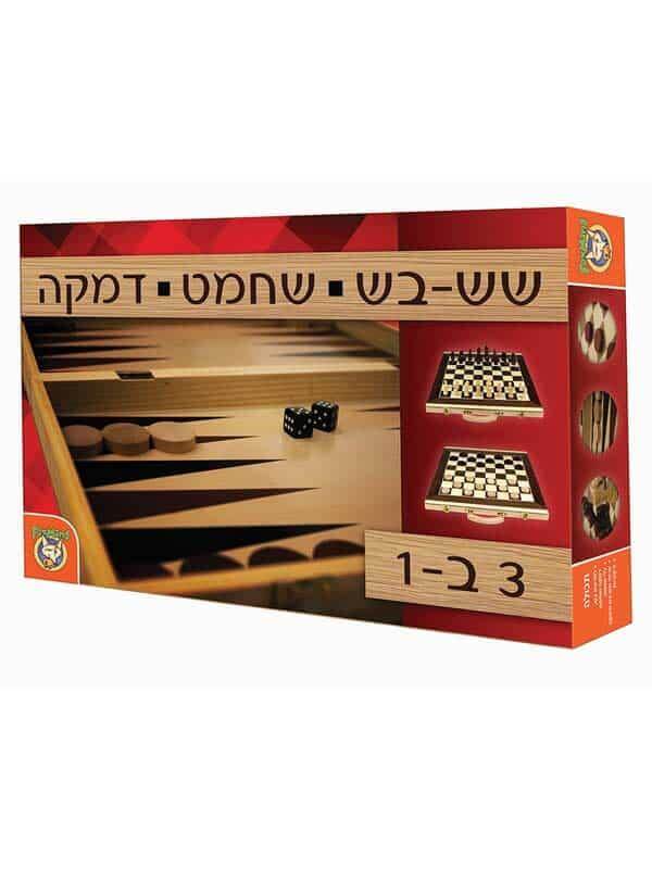 שש בש מהודר משולב שחמט- דמקה